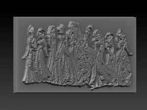 disney princes relief 3D Print Model