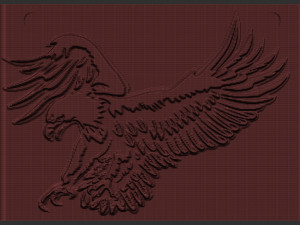 eagle relief 3D-Druckmodell