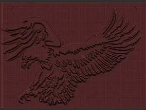 eagle relief 3D Print Model