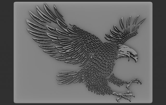 eagle relief 3D Baskı Modeli .c4d .max .obj .3ds .fbx .stl .blend 