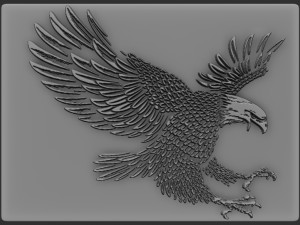 eagle relief 3Dプリントモデル