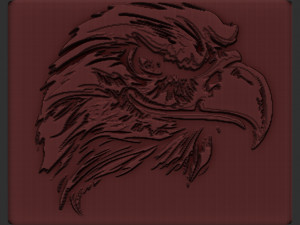 eagle head relief 3D-Druckmodell