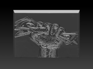 dolar relief Modelo de Impressão 3D