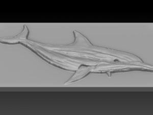 dolphin relief 3D Print Model