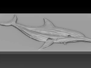 dolphin relief 3D Print Model