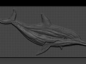 dolphin relief 3D Print Model