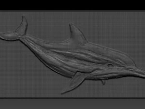 dolphin relief 3D Print Model