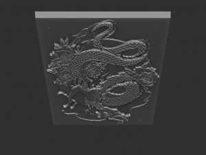 dragon relief Modelo de Impressão 3D