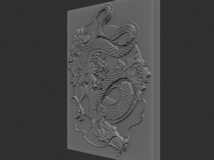 dragon relief Modelo de Impressão 3D