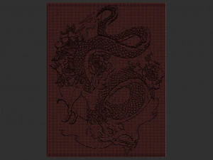 soulagement du dragon Modèles 3D en vedette