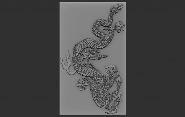 dragon relief Modelo de Impressão 3D .c4d .max .obj .3ds .fbx .stl .blend 