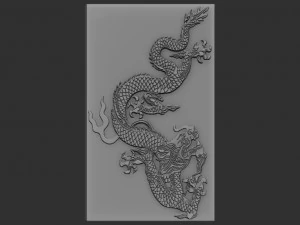 sollievo del drago Modello di stampa 3D