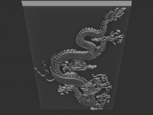 dragon relief Modelo de Impressão 3D