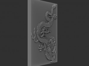 dragon relief Modelo de Impressão 3D
