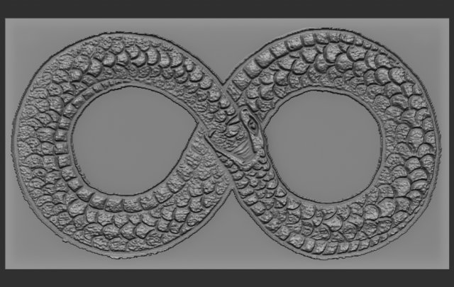 dragon relief 3D Baskı Modeli .c4d .max .obj .3ds .fbx .stl .blend 