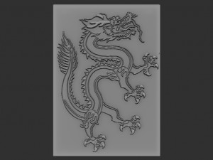 dragon relief 3D 打印模型