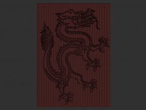 dragon relief 3D Druckmodell
