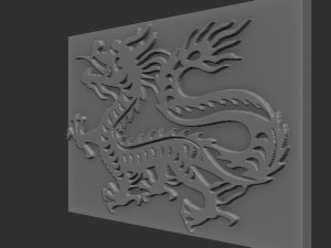 dragon relief 3D-printmodel
