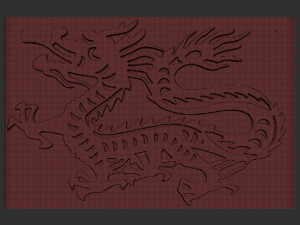 dragon relief 3D-printmodel