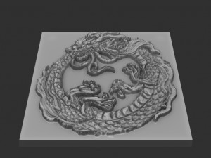 dragon relief 3D 打印模型