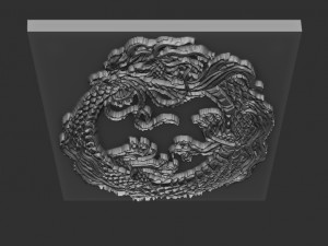 dragon relief 3D 打印模型