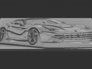 ferrari relief Modello di stampa 3D