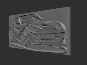 ferrari relief Modello di stampa 3D
