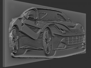 ferrari relief Modello di stampa 3D
