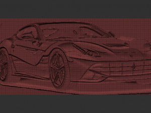 ferrari relief Modello di stampa 3D
