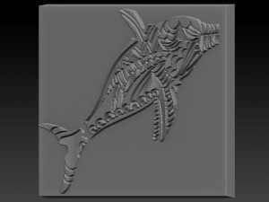 fish relief Modèles 3D en vedette