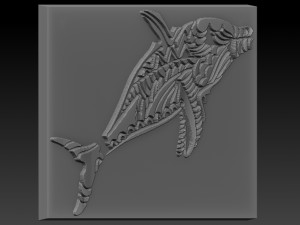 fish relief Modèles 3D en vedette