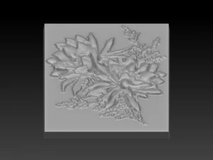 flower relief 3D Print Model