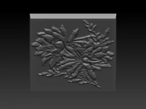 flower relief 3D Print Model