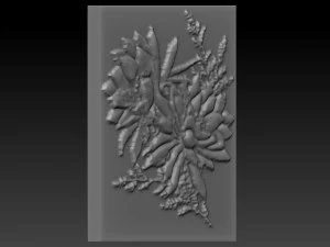 flower relief 3D Print Model