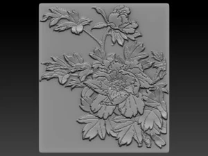 flowers relief 3D Print Model