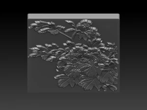 flowers relief 3D Print Model
