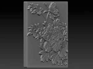 flowers relief 3D Print Model