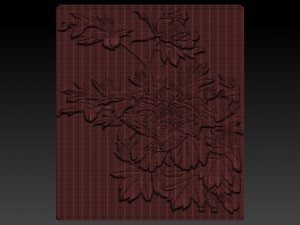 flowers relief Model do druku 3D