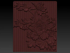 flowers relief 3D Print Model