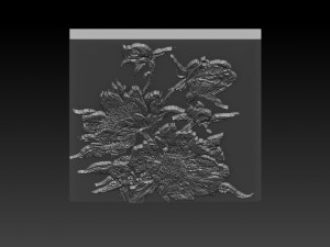 flowers relief 3D Принт Модель