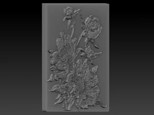 flowers relief 3D Print Model