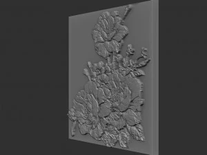 flowers relief 3D Print Model