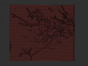 flowers relief 3D Print Model