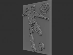 footballer relief 3D Print Model