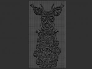 олень рельеф 3D Принт Модель