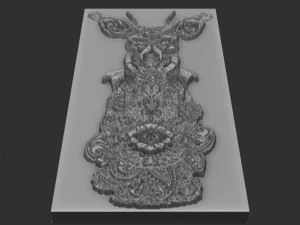 олень рельеф 3D Принт Модель