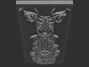 олень рельеф 3D Принт Модель