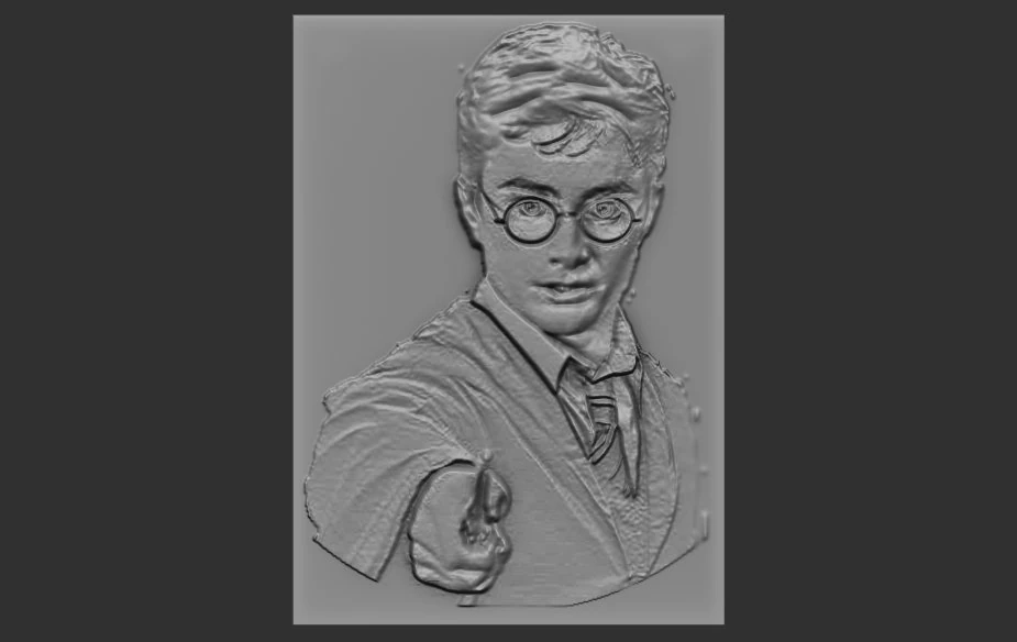 harry potter relief 3D Print Model .c4d .max .obj .3ds .fbx .stl .blend 