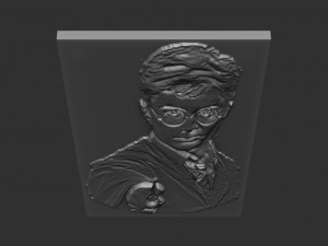 harry potter relief 3D Baskı Modeli