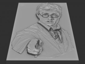 harry potter relief 3D Baskı Modeli